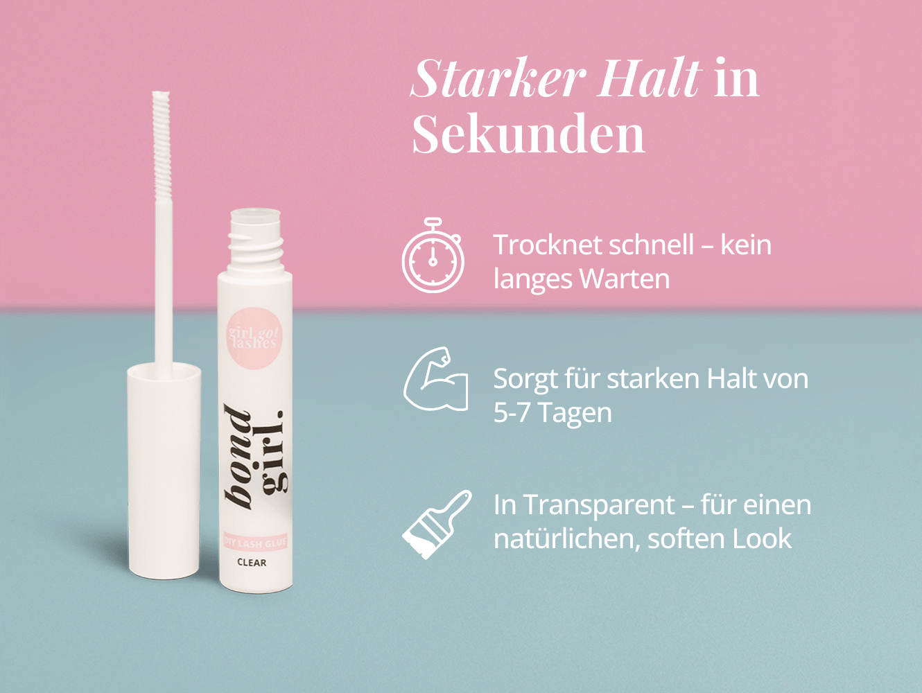 BOND GIRL – Wimpernkleber transparent