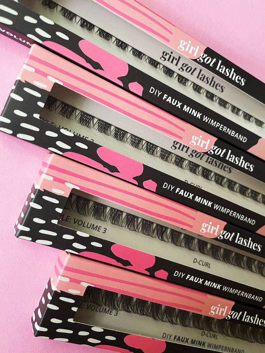 Wimpernband Set Mit Pinzette & Schere – 3 Stück Make-up Band, Pinke Pinzette, Metallschere Für Augen-Make-up