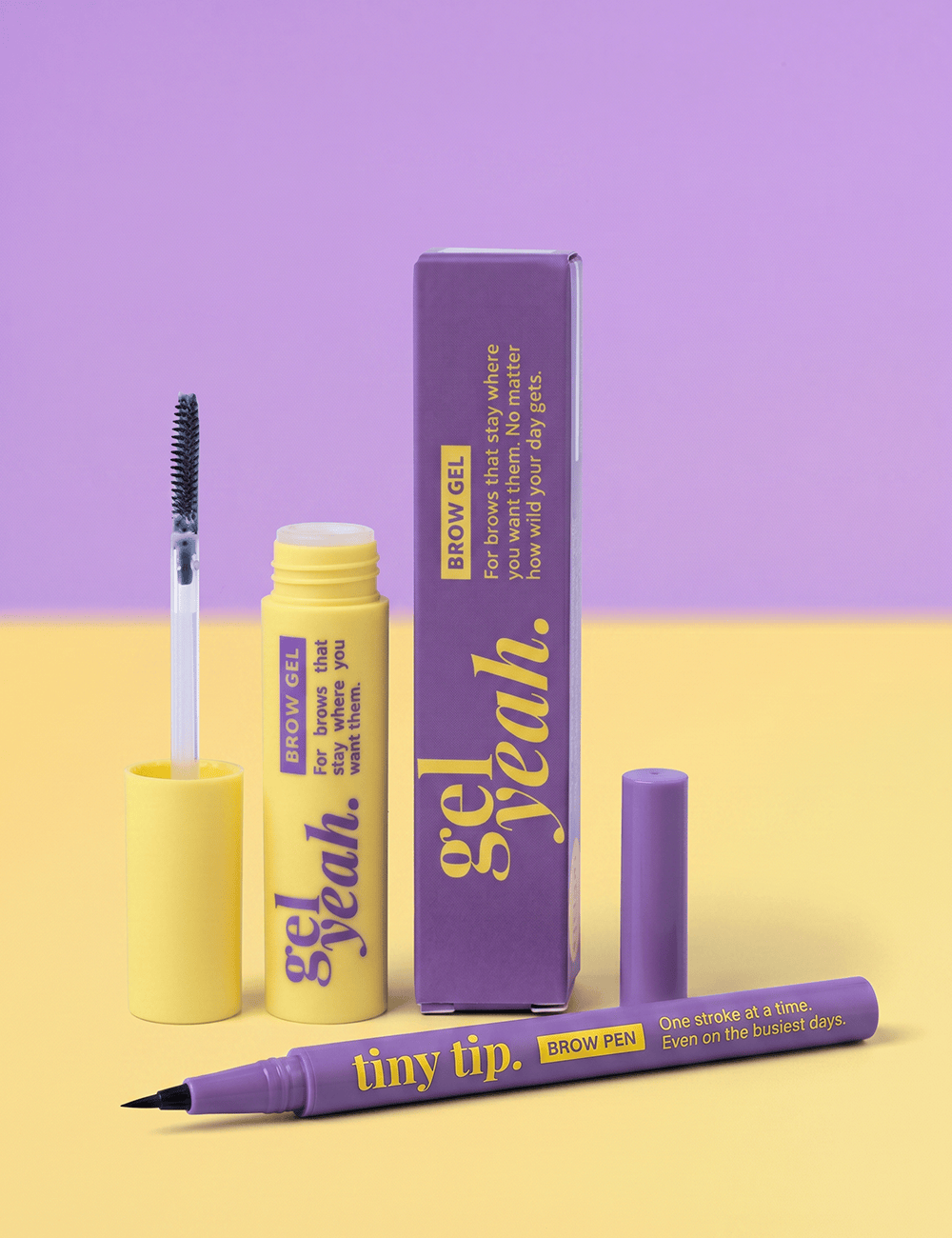 Brow Goals Bundle – Gel Yeah & Tiny Tip - Hellbraun
